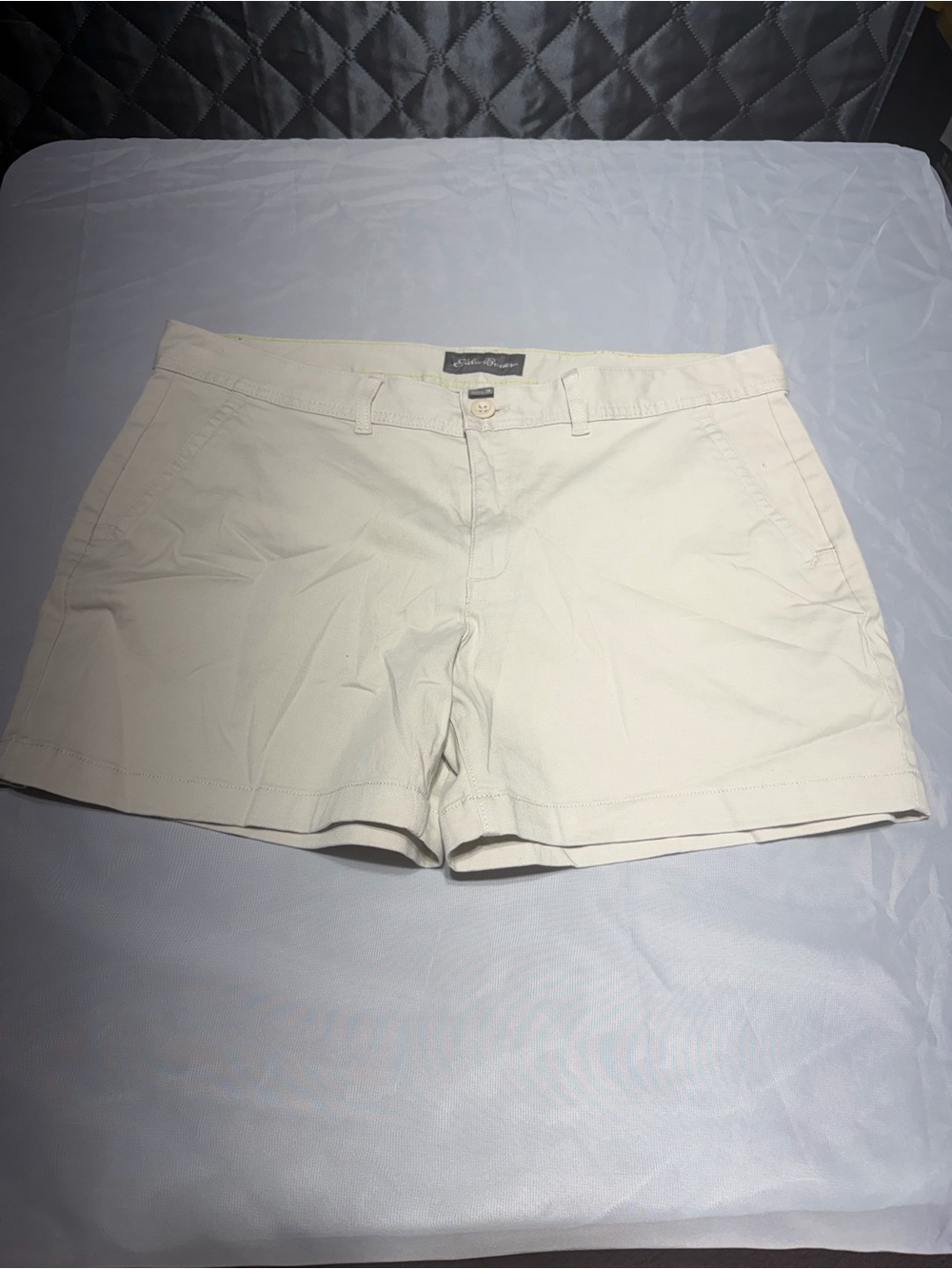 Eddie Bauer Cream Chino Shorts